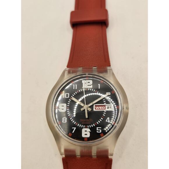 Swatch Jelly In Jelly Ruby Touch Watch SUJK701. New Battery. - Picture 7 of 7